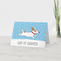 Jack Russell Terrier Let it Snow Dog Weihnachten