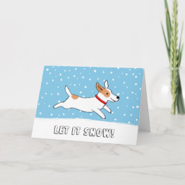 Jack Russell Terrier Let it Snow Dog Weihnachten