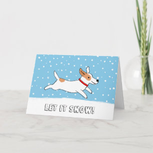 Jack Russell Terrier Let it Snow Dog Weihnachten