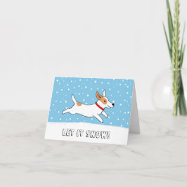 Jack Russell Terrier Let it Snow Dog Weihnachten