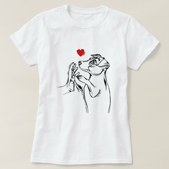 Jack Russell Terrier Liebe Niedlich Hunde Mama Fun T-Shirt (Design vorne)