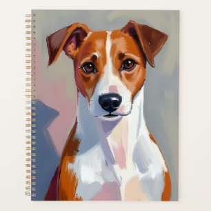 Jack Russell Terrier Malerei Hund Haustier Planer