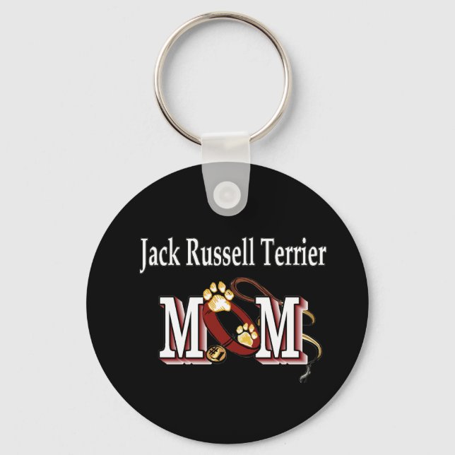 Jack Russell Terrier MAMA Geschenke Schlüsselanhänger (Vorderseite)