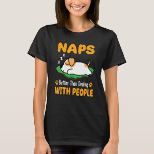Jack Russell Terrier Nickerchen besser als mit T-Shirt