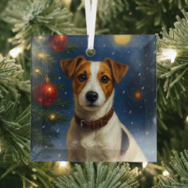 Jack Russell Terrier Ornament Aus Glas