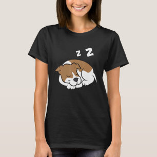 Jack russell Terrier Pajama Tired Niedlich Sleepin T-Shirt