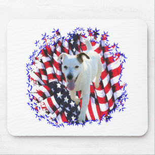 Jack Russell Terrier Patriot Mousepad