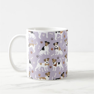 Jack Russell Terrier Paws and Bones Kaffeemaschine Kaffeetasse