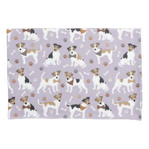 Jack Russell Terrier Paws and Bones Pillow Case Kissenbezug