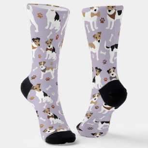 Jack Russell Terrier Paws and Bones Socks Socken