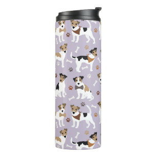 Jack Russell Terrier Paws and Bones Thermal Tumble Thermosbecher