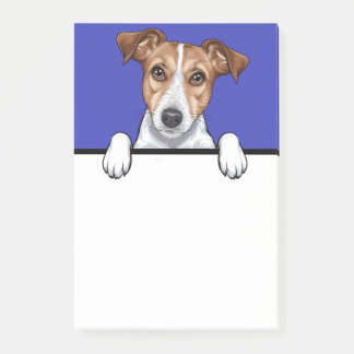 Jack Russell Terrier Peeking Welpe Hund Lover Gesc Post-it Klebezettel
