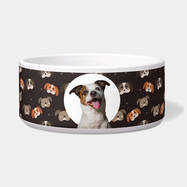 Jack Russell Terrier Personalize Foto & Name Dog Napf (Vorderseite)