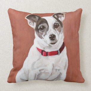 Jack-Russell-Terrier-Porträt-Kissen Kissen