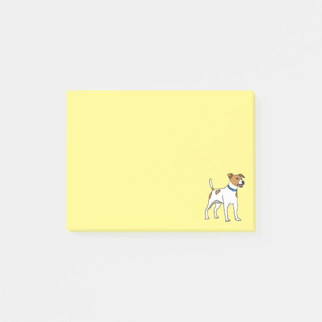 Jack Russell Terrier Post-it Klebezettel (Vorderseite)