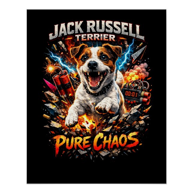 Jack Russell Terrier Poster (Vorderseite)