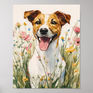 Jack Russell Terrier Poster - Niedlicher Hund Wand