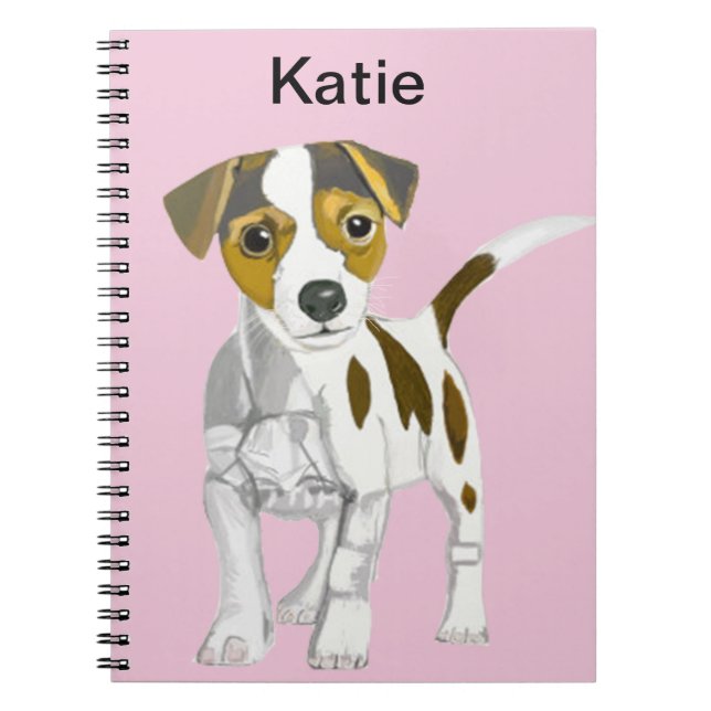 Jack Russell Terrier Puppy Notizblock (Vorderseite)