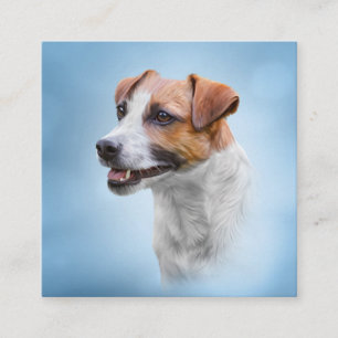 Jack Russell Terrier Quadratische Visitenkarte