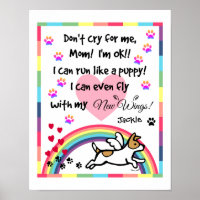 Jack Russell Terrier Rainbow Bridge Art Printing