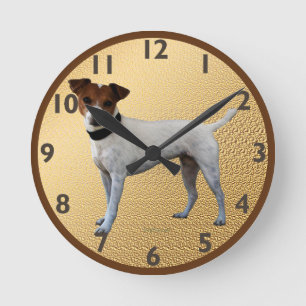 Jack Russell Terrier Runde Wanduhr