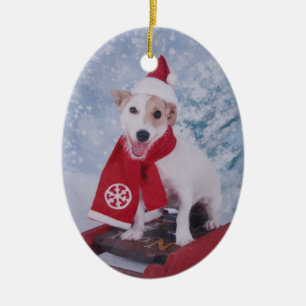 Jack-Russell-Terrier - Sankt Helfer Keramik Ornament