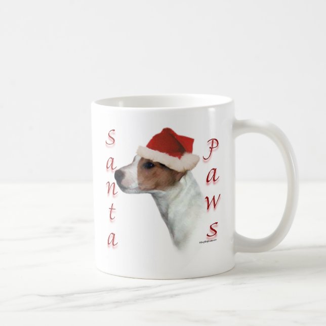 Jack Russell Terrier Santa Paws Kaffeetasse (Rechts)