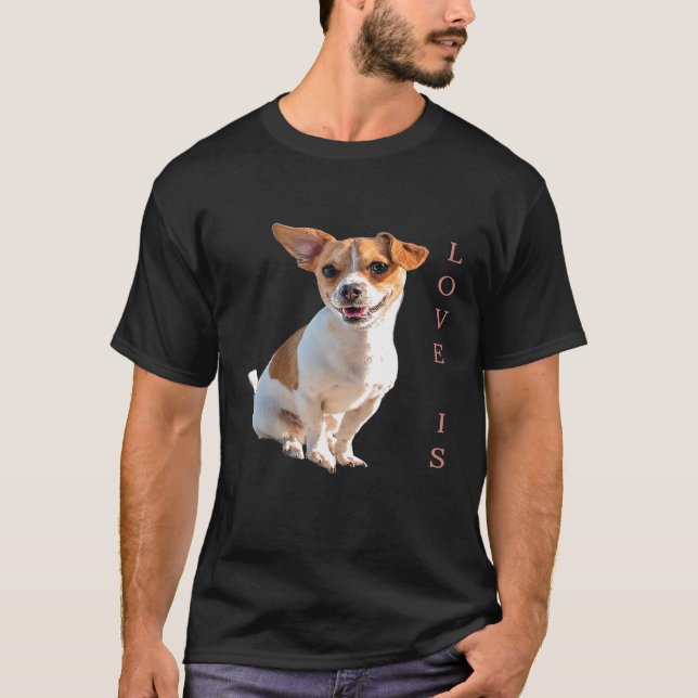 Jack Russell Terrier Shirt Mama Vater Männer Kinde (Vorderseite)