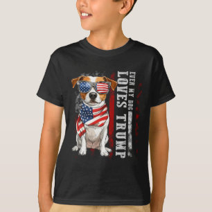 Jack Russell Terrier Sogar mein Hund liebt Trump L T-Shirt