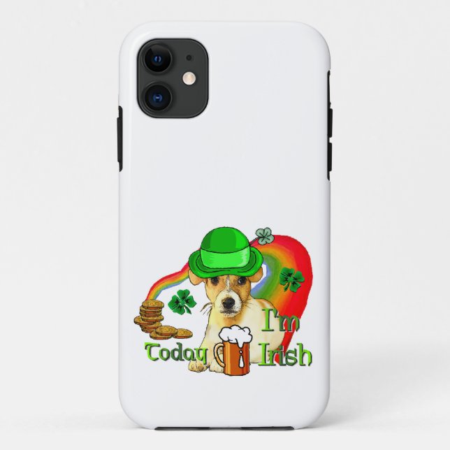 Jack Russell Terrier St Patricks Case-Mate iPhone Hülle (Rückseite)