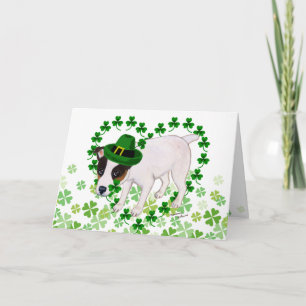 Jack Russell Terrier St. Patrick's Day Card Karte