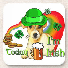 Jack Russell Terrier St Patricks Getränkeuntersetzer