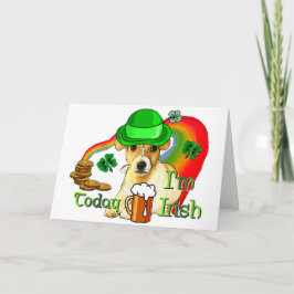 Jack Russell Terrier St Patricks Karte