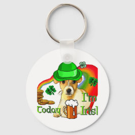 Jack Russell Terrier St Patricks Schlüsselanhänger