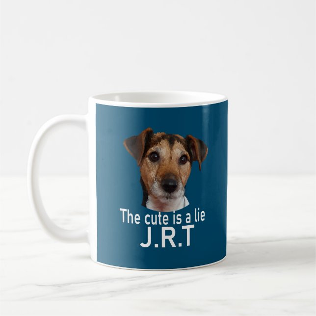 Jack Russell Terrier The Niedlich is a Lie Kaffeetasse (Links)