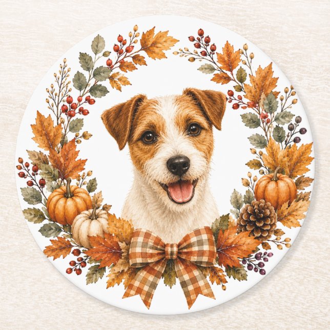 Jack Russell Terrier Untersetzer (Vorderseite)