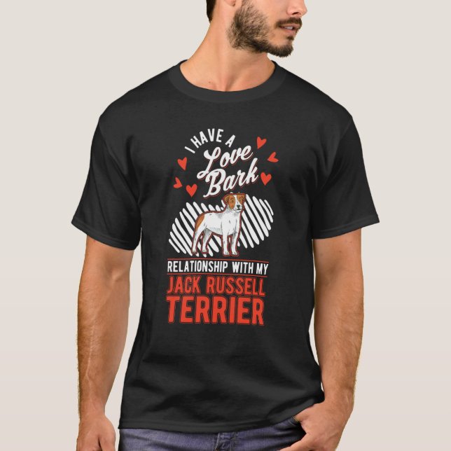 Jack Russell Terrier Valentine's Day Jack Russell T-Shirt (Vorderseite)