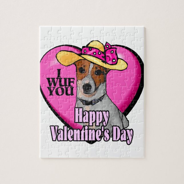 Jack Russell Terrier Valentine's Day Puzzle (Vertikal)
