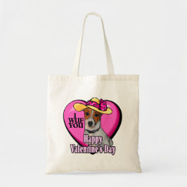 Jack Russell Terrier Valentine's Day Tragetasche