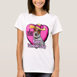 Jack Russell Terrier Valentines T-Shirt