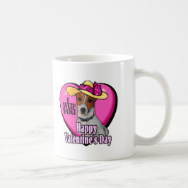 Jack Russell Terrier Valentines Tasse