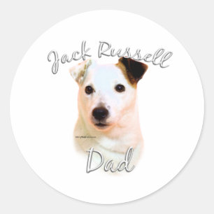 Jack Russell Terrier Vater 2 Runder Aufkleber