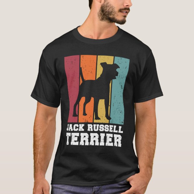 Jack Russell Terrier Vintage T-Shirt (Vorderseite)