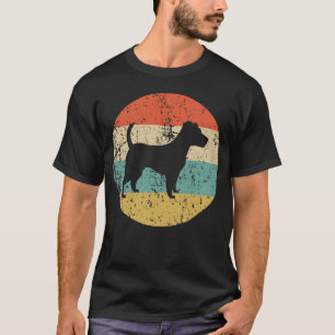 Jack-Russell-Terrier-Vintager Retro Hund T-Shirt