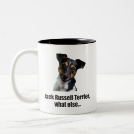Jack Russell Terrier, was sonst... Zweifarbige Tasse
