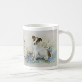 Jack Russell Terrier Watercolor Dog Painting Kaffeetasse