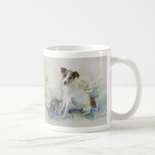 Jack Russell Terrier Watercolor Hund Malerei Kaffeetasse