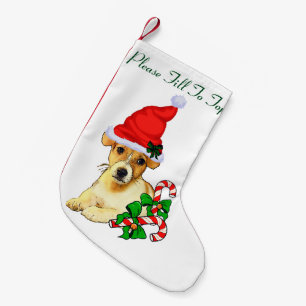 Jack-Russell-Terrier-Weihnachten Kleiner Weihnachtsstrumpf