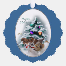 Jack Russell Terrier Weihnachtsgeschenke Ornament Karte