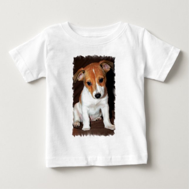 Jack-Russell-Terrier-Welpen-Hundebaby-T - Shirt (Vorderseite)